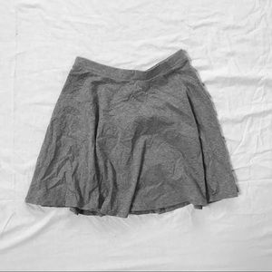 Simple Gray Skater Skirt